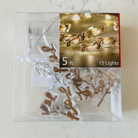 Manor Lane “Joy" Shimmer String Lights - Picture 3 of 14
